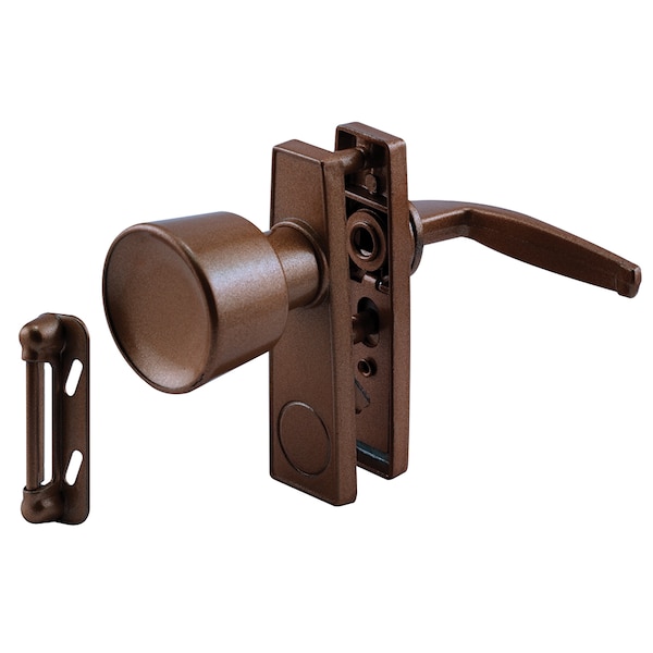 Tulip Knob Latch Set, Chocolate Brown Single Pack